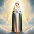 German Western European Virgin Mary Portrait - Printable Digital Art