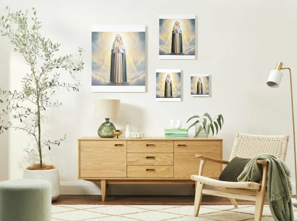 German Western European Virgin Mary Portrait - Printable Digital Art
