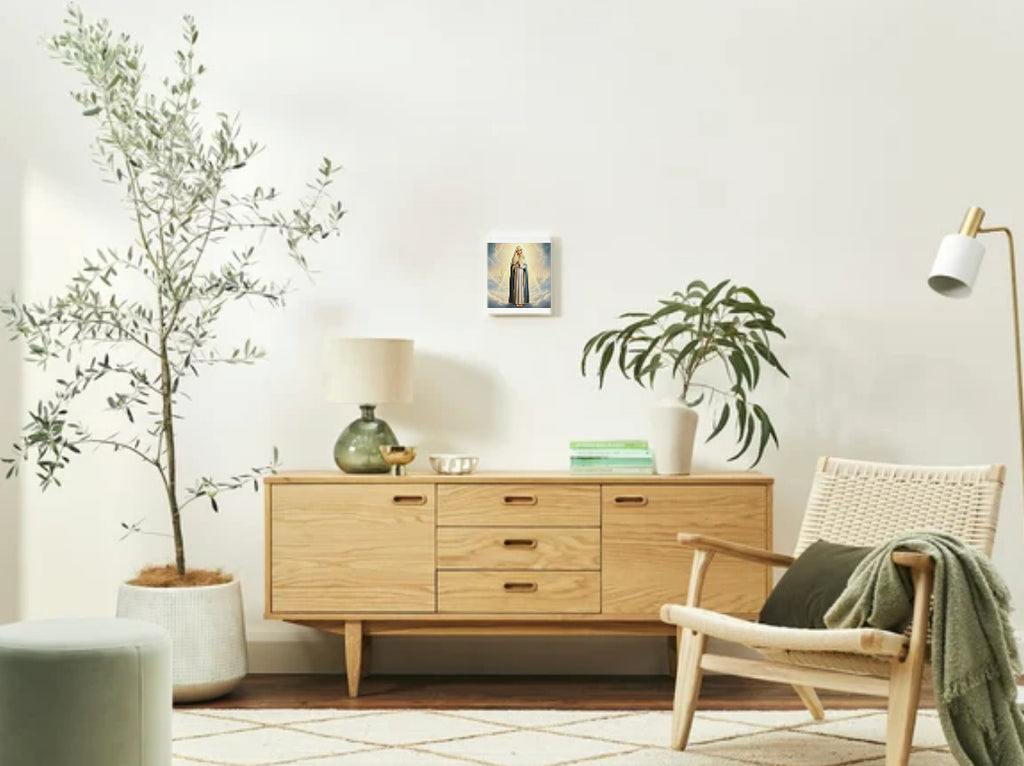 Polish Eastern European Virgin Mary Portrait - Printable Digital Art