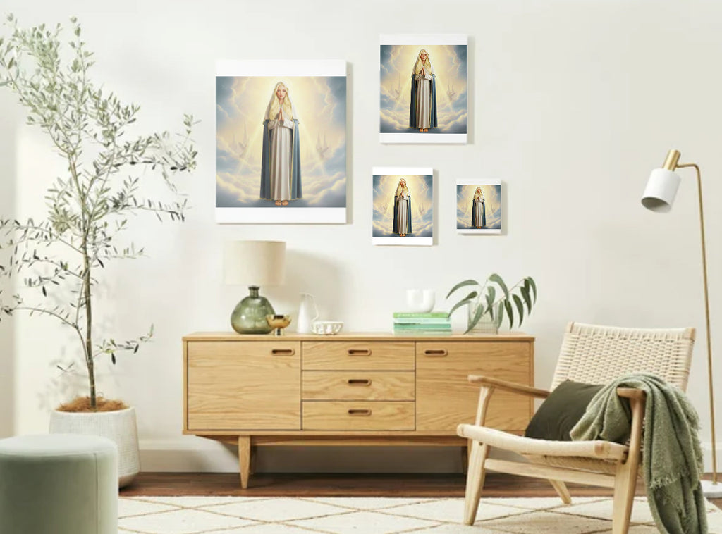 Polish Eastern European Virgin Mary Portrait - Printable Digital Art