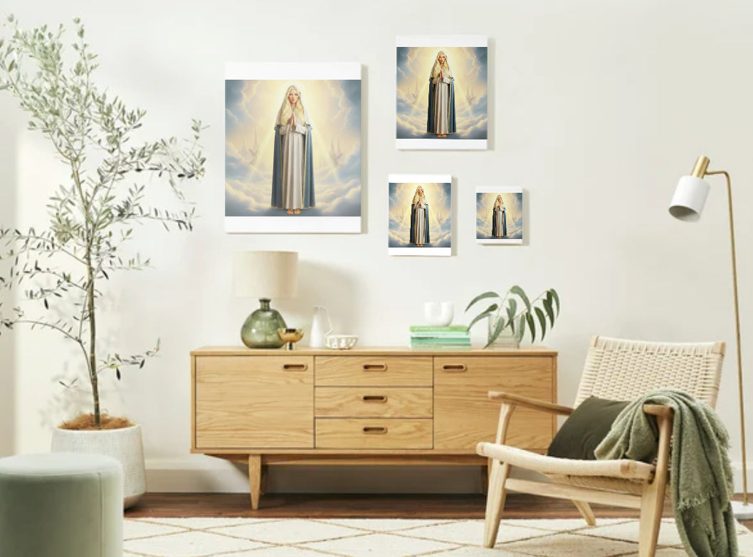 Polish Eastern European Virgin Mary Portrait - Printable Digital Art