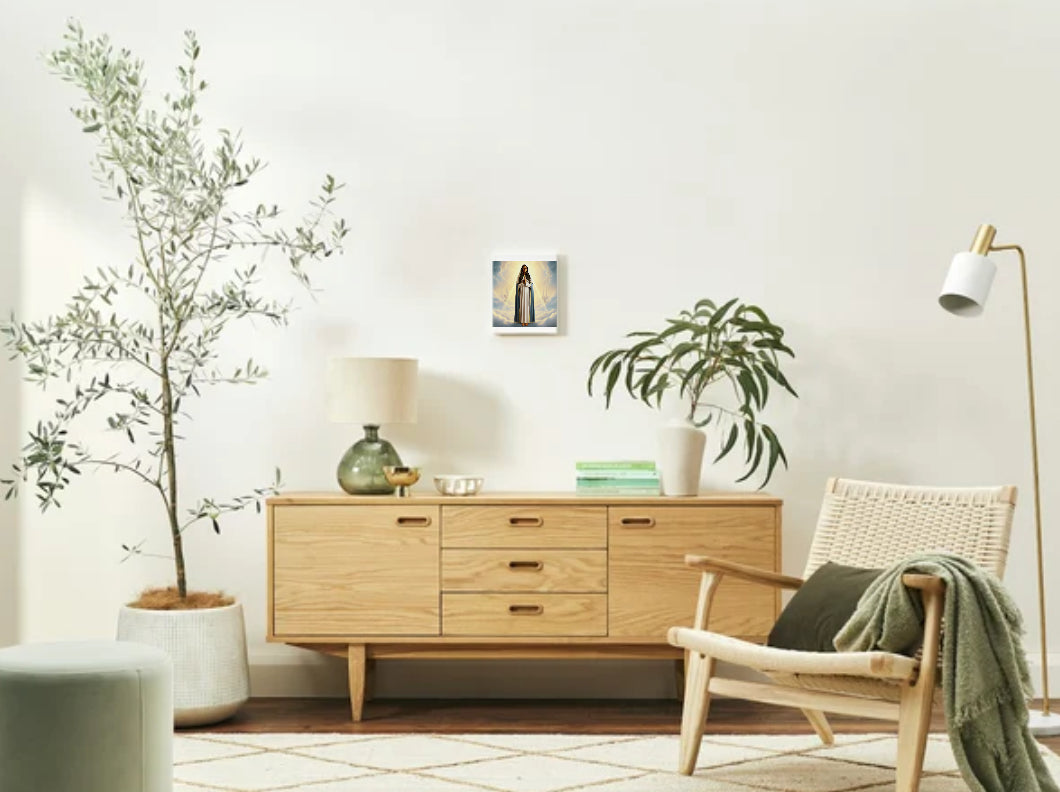 Ethiopian Jewish Virgin Mary Portrait - Printable Digital Art