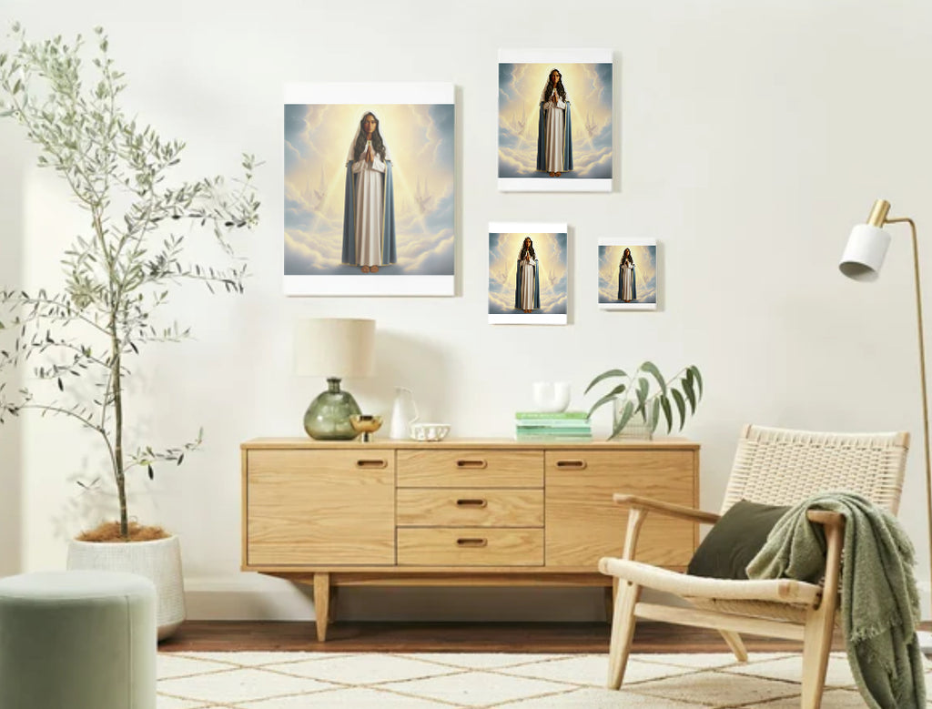 Ethiopian Jewish Virgin Mary Portrait - Printable Digital Art