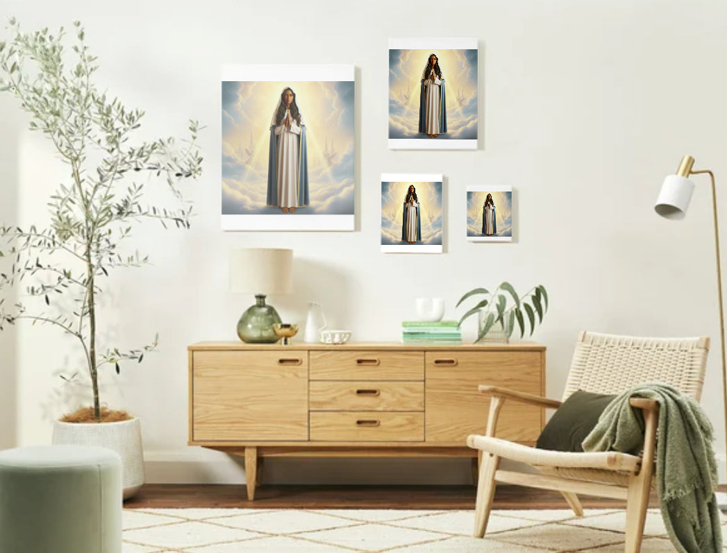 Ethiopian Jewish Virgin Mary Portrait - Printable Digital Art