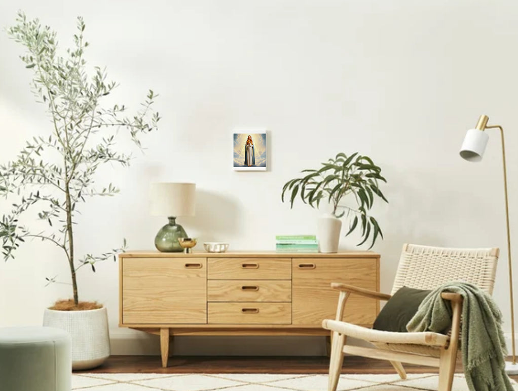 Scottish Ginger Virgin Mary Portrait - Printable Digital Art