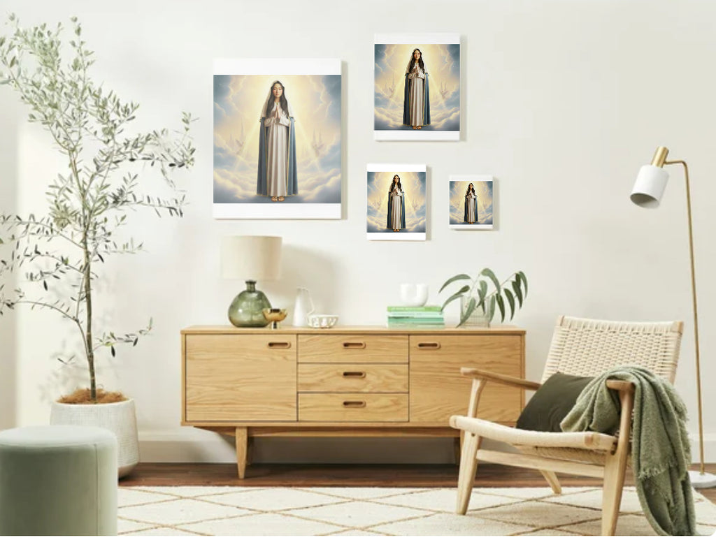 Japanese Chinese Virgin Mary Portrait - Printable Digital Art