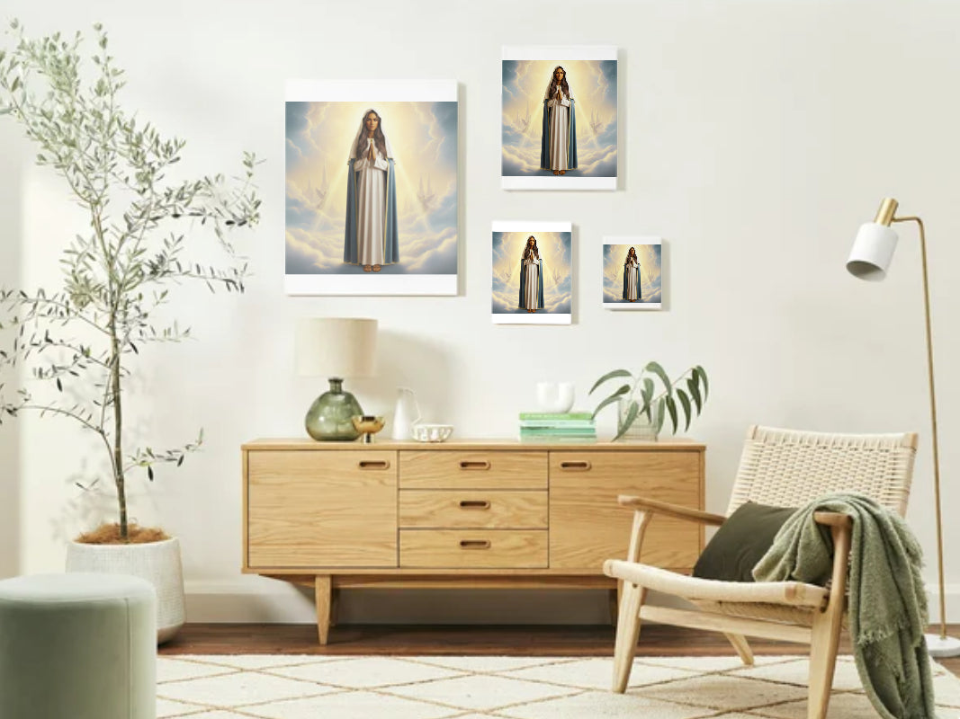 Middle Eastern Virgin Mary Portrait - Printable Digital Art