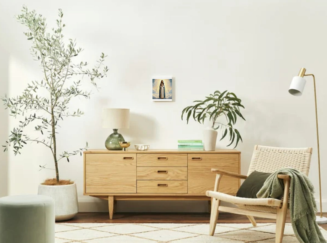 North Indian Virgin Mary Portrait - Printable Digital Art