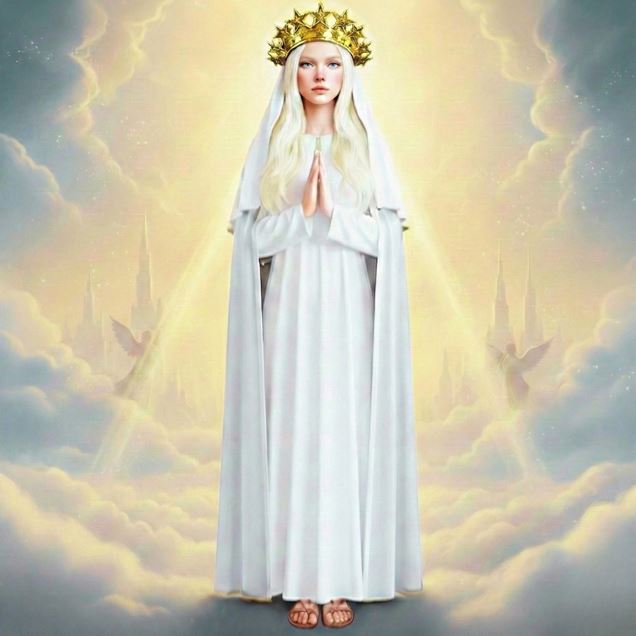 Our Lady of Champion Virgin Mary Portrait V5 - Printable Digital Art