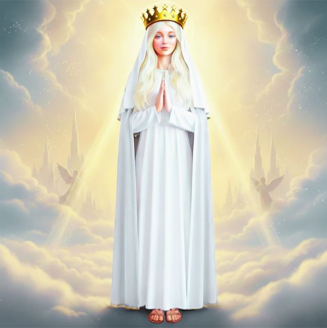 Our Lady of Champion Virgin Mary Portrait V6 - Printable Digital Art