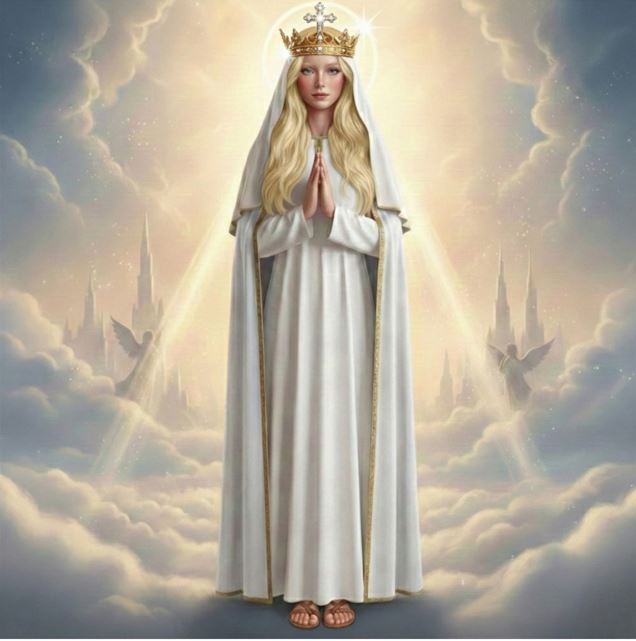 Our Lady of Knock Virgin Mary Portrait V4 - Printable Digital Art