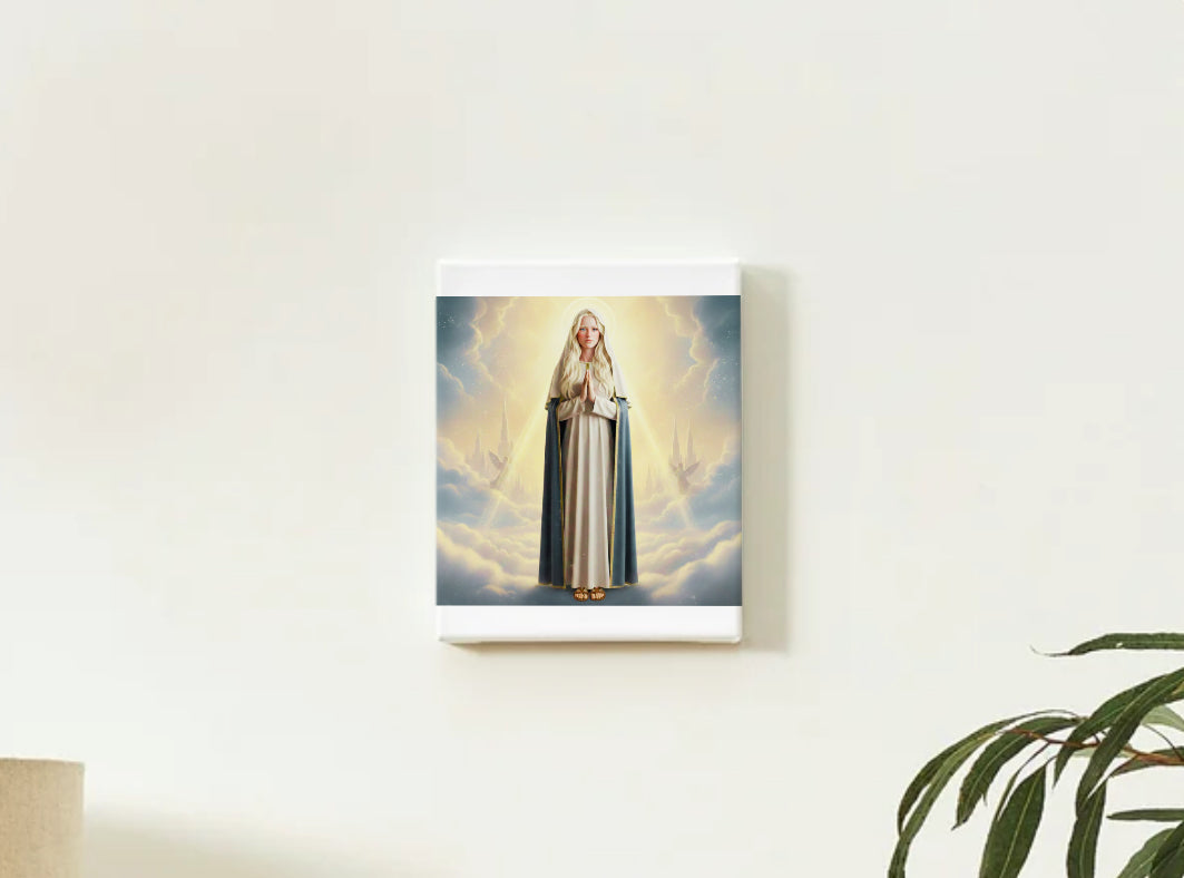 Scandinavian Nordic Virgin Mary Portrait - Printable Digital Art