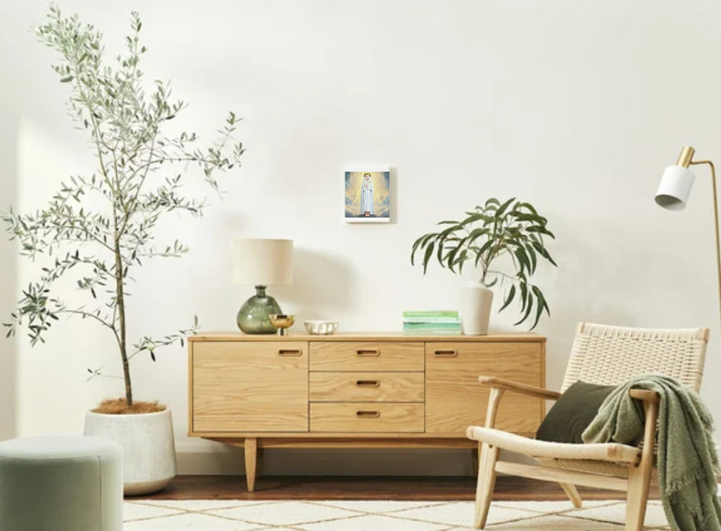 Queen of Heaven Virgin Mary Portrait V3 - Printable Digital Art