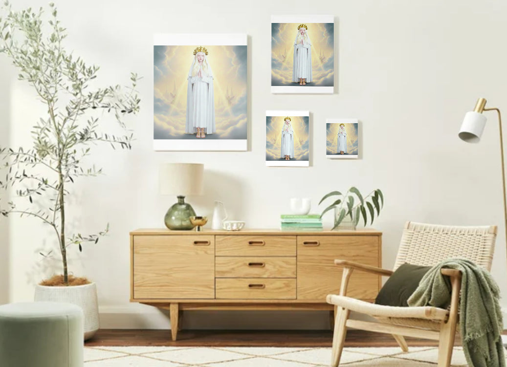 Queen of Heaven Virgin Mary Portrait V3 - Printable Digital Art