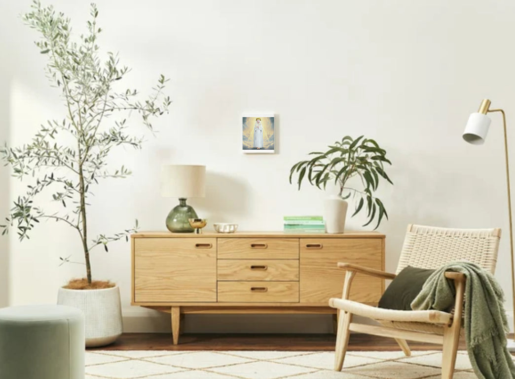 Queen of Heaven Virgin Mary Portrait V4 - Printable Digital Art