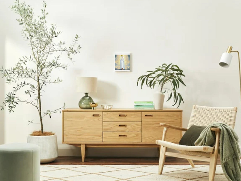 Queen of Heaven Virgin Mary Portrait V5 - Printable Digital Art