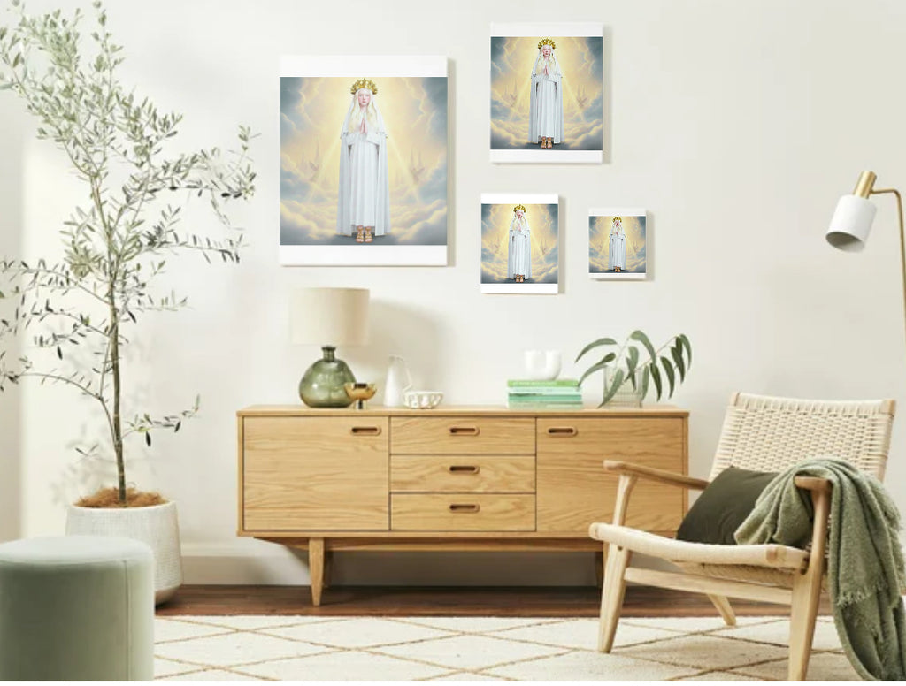 Queen of Heaven Virgin Mary Portrait V5 - Printable Digital Art