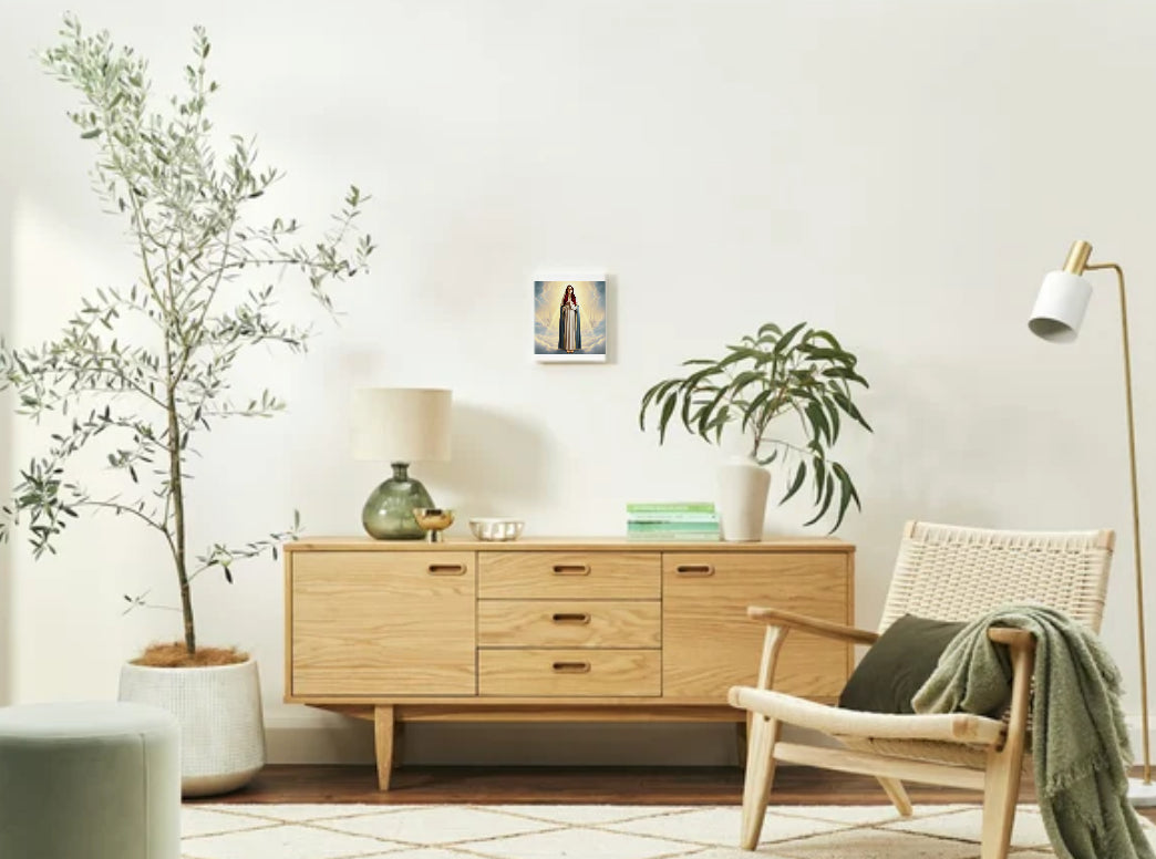 Ashkenazi Jewish Redhead Virgin Mary Portrait - Printable Digital Art