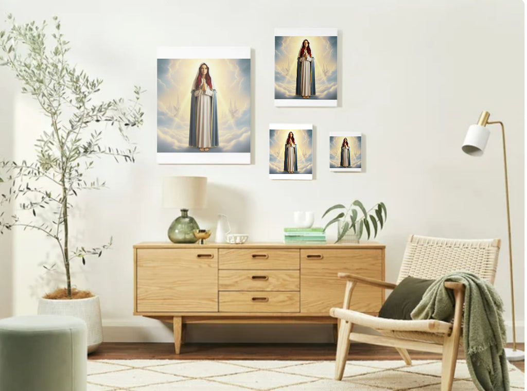 Nazareth Jewish Redhead Virgin Mary Portrait - Printable Digital Art