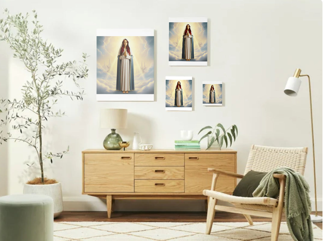 Nazareth Jewish Redhead Virgin Mary Portrait - Printable Digital Art