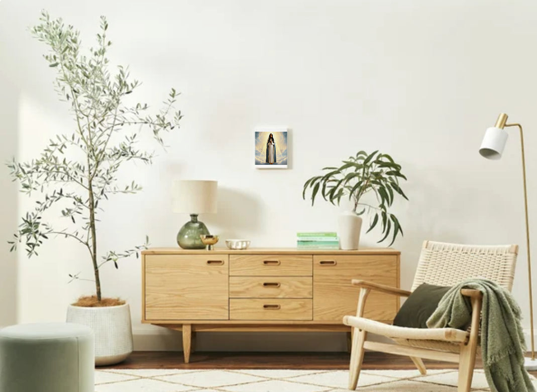 South Indian Virgin Mary Portrait - Printable Digital Art