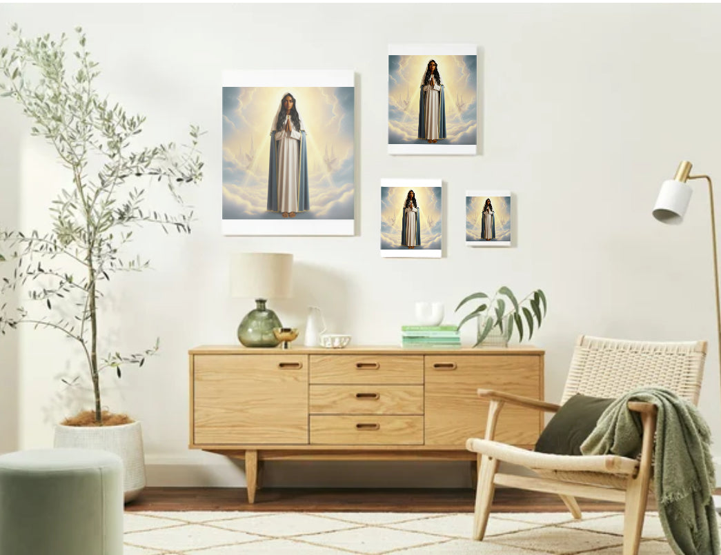 South Indian Virgin Mary Portrait - Printable Digital Art