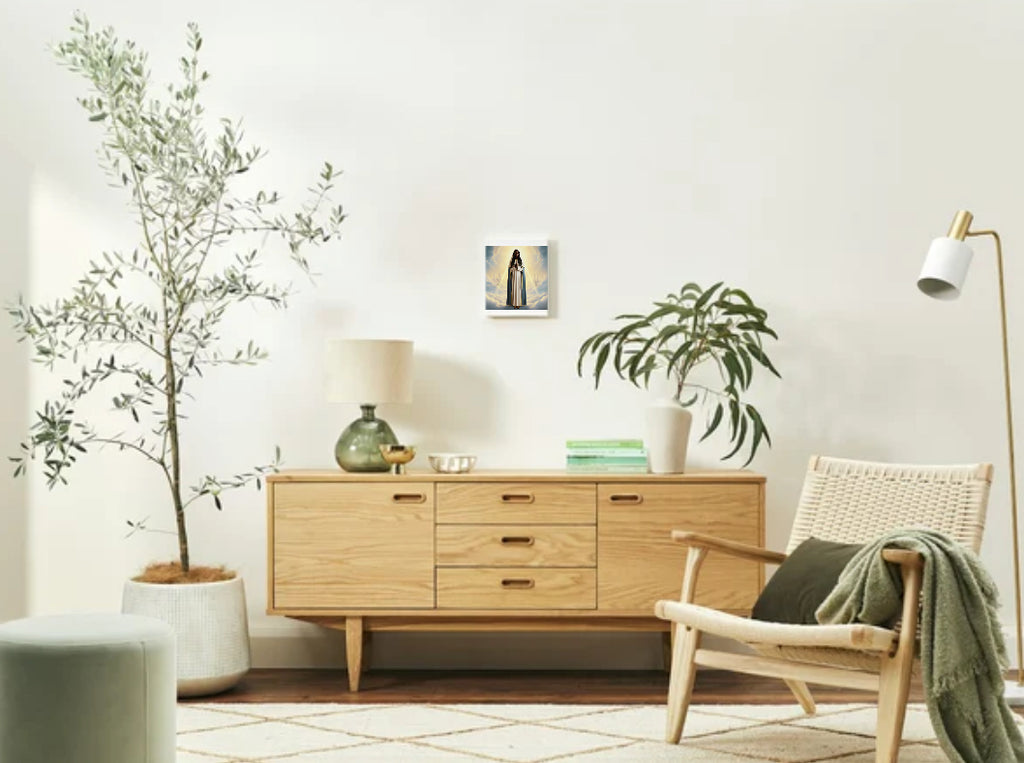 African Black Madonna Virgin Mary Portrait - Printable Digital Art